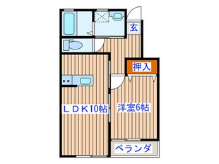 クレール鶴ヶ谷の物件間取画像